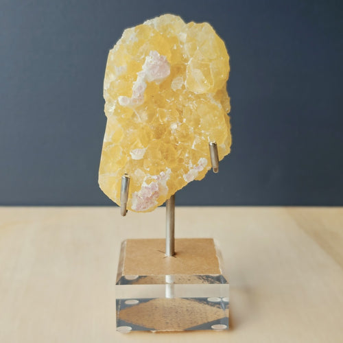 Yellow Botryoidal Fluorite & Purple Octahedral Fluorite | 528gms