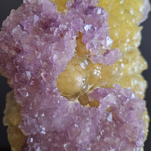 Yellow Botryoidal Fluorite & Purple Octahedral Fluorite | Fluorite Crown Jewel 2.9kgs