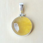 Yellow Fluorite Pendant | Golden Clarity