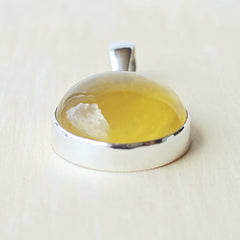 Yellow Fluorite Pendant | Golden Clarity