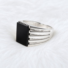 Men’s Black Onyx Signet Ring