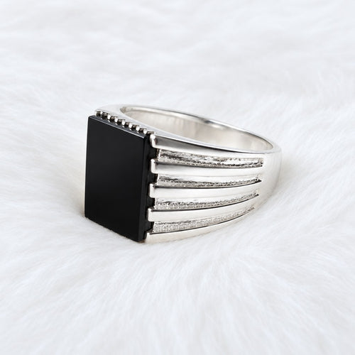 Men’s Black Onyx Signet Ring