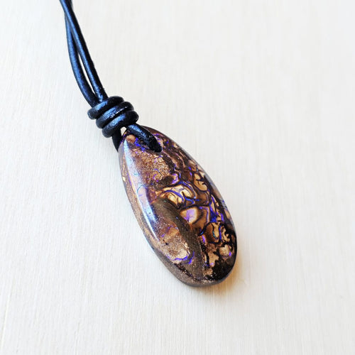 Yowah Nut Opal Pendant | Flow Of Spirit
