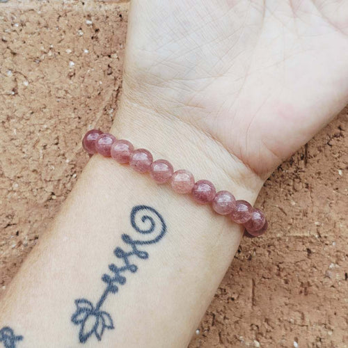 Crystal bracelet promoting self-love, focus, and calm confidence.