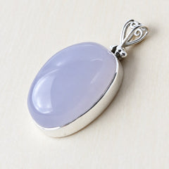 Blue Chalcedony Pendant | Blue Lotus Light