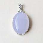 Blue Chalcedony Pendant | Blue Lotus Light