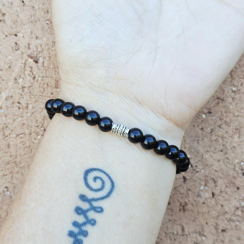 Natural Black Obsidian crystal jewellery handmade in Australia for protection.