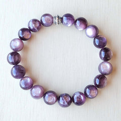 Natural gemstone bracelet supporting self-worth and transformation.