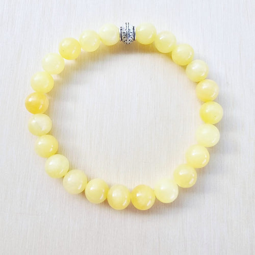 Natural gemstone bracelet balancing Sacral and Solar Plexus Chakras.