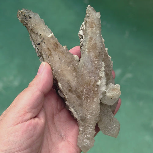 Double Terminated Quartz with Fluorite & Dolomite  | Xianghualing, China