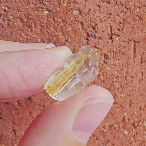 Rutilated Quartz | Mini Pixiu