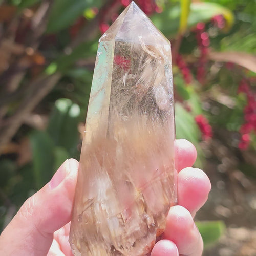 Pink Rabbit Hair Rutile Quartz | Collector Specimen