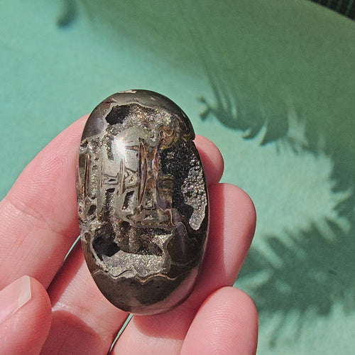 Pyritised Septarian Cabochon | 26gms