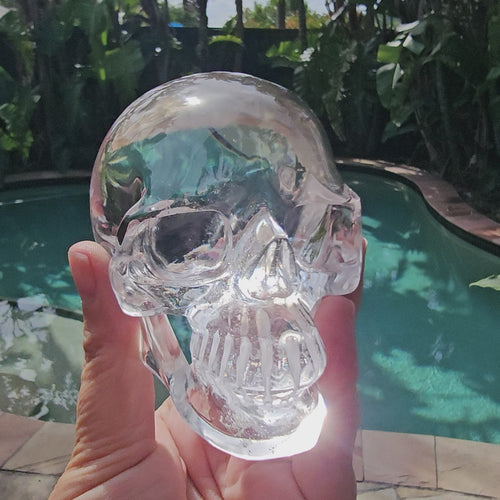 Clear Quartz AA Grade Skull | The Phantom Guardian