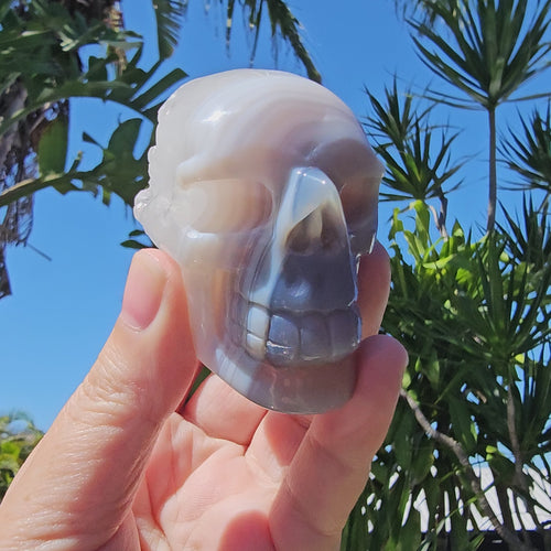 Banded Agate Skull | The Hidden Chamber Guardian