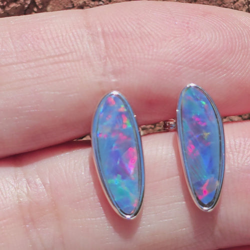 Boulder Opal Doublet Studs | Elemental Flash