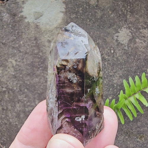 Smoky Amethyst Quartz| Faceted Freeform 57gms