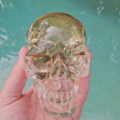 Citrine AAA Grade Skull | The Golden Relic