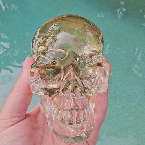 Citrine AAA Grade Skull | The Golden Relic