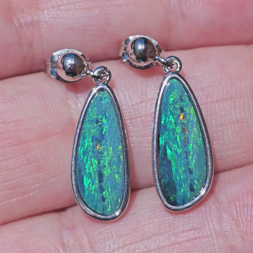 Boulder Opal Doublet Studs | Solarstream Opal