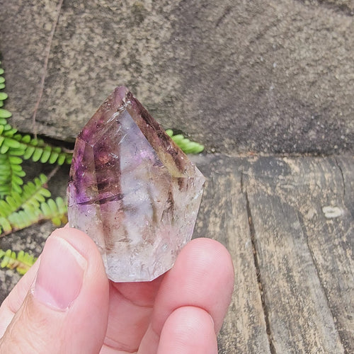 Rutilated, Amethyst & Inclusion Quartz| Faceted Freeform 32gms