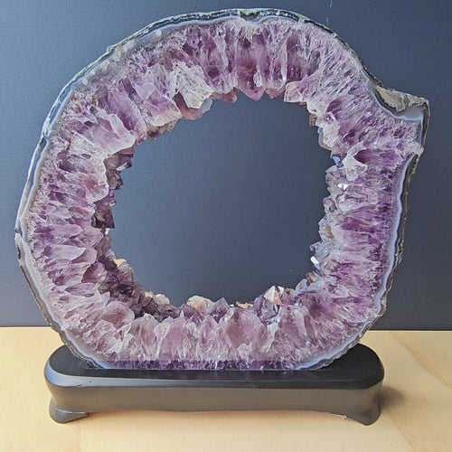 Brazillian Amethyst Portal On Stand | Portal Of Alignment