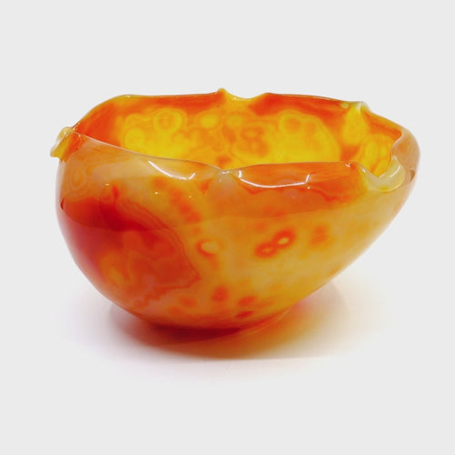 Carnelian Hand Carved Bowl 465gms