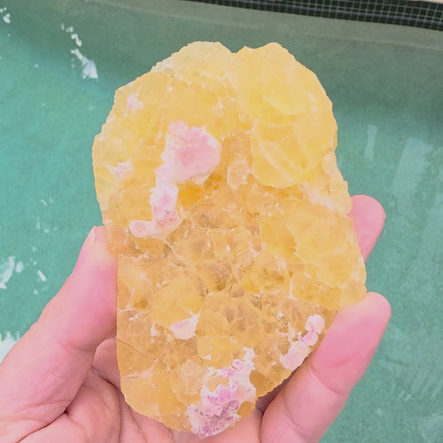 Yellow Botryoidal Fluorite & Purple Octahedral Fluorite | 528gms