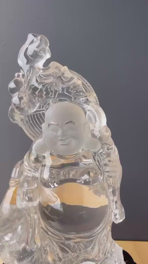 Clear Quartz A Grade Buddha | The Enlightened Master
