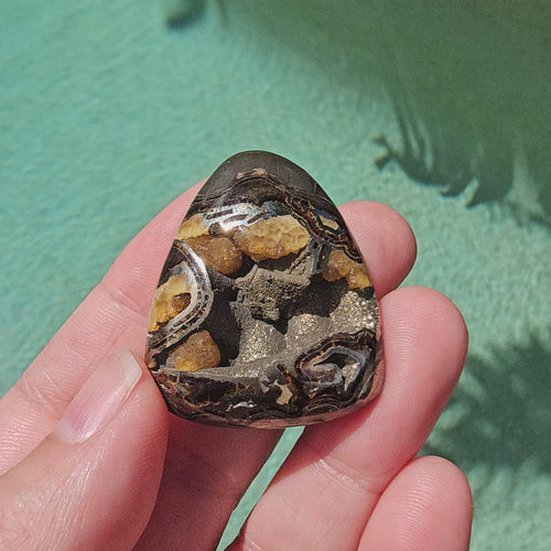 Pyritised Septarian Cabochon | 21gms