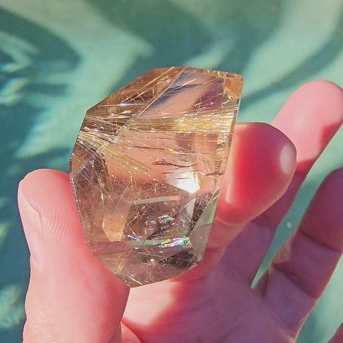 Golden Rutilated Faceted Quartz| 32gms