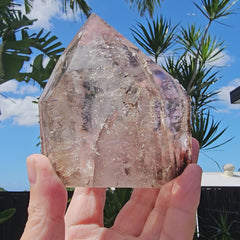 Smoky Amethyst Quartz| Faceted Freeform 532gms