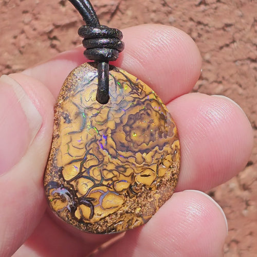 Yowah Nut Opal Pendant | The Earthline Opal