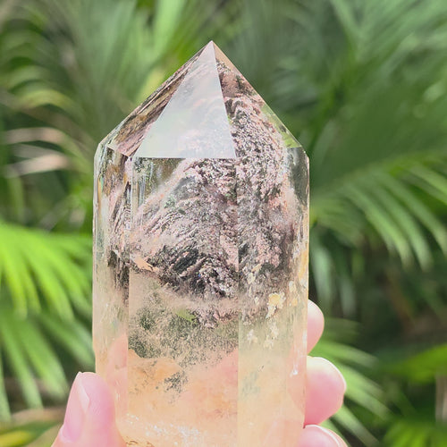 Garden Quartz Generator With Custom Stand | Enchanted Garden