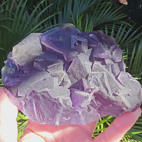 Polychromatic Blue Octahedral Fluorite | 435gms