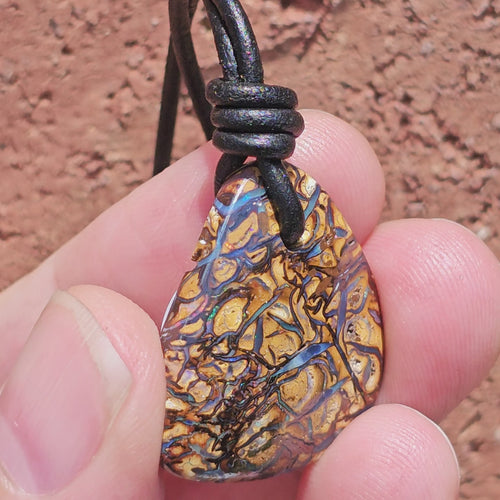 Yowah Nut Opal Pendant | Earth's Whisper