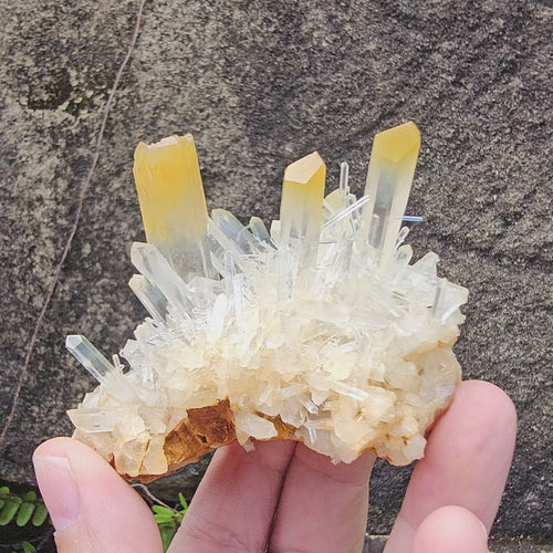 Mango Quartz With Halloysite | Cluster