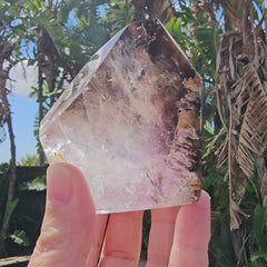 Smoky Amethyst Quartz | Faceted Freeform 387gms