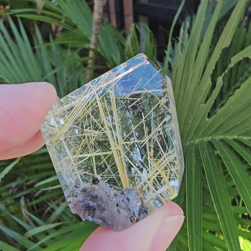 Golden Rutilated Faceted Quartz| 53gms