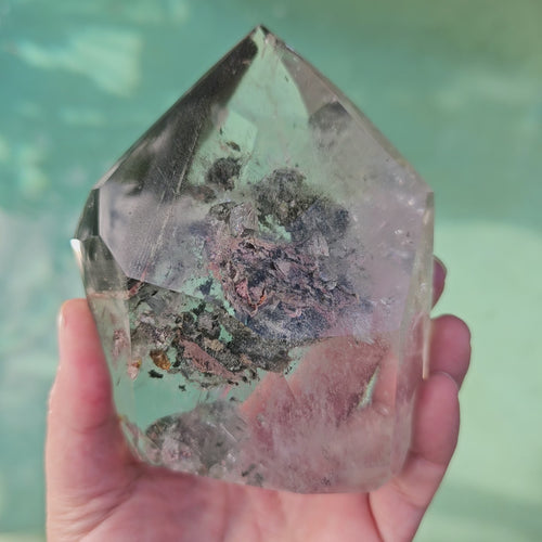 Garden Quartz on Custom Stand | Twin Peaks