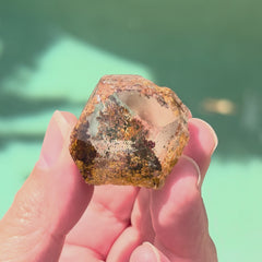 Inclusion Quartz Cut-Termination Crystal | Earth Suspended
