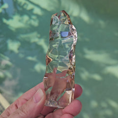 Brazilian Light Smoky Quartz Flame | Natural Phantom