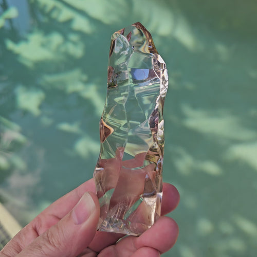 Brazilian Light Smoky Quartz Flame | Natural Phantom