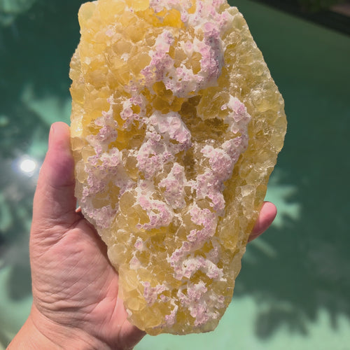 Yellow Botryoidal Fluorite & Purple Octahedral Fluorite | 1.7kgs