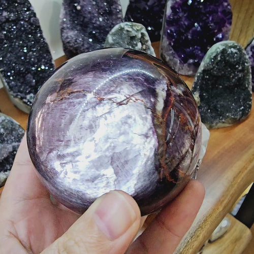 A Grade Purple Mica | Sphere 846gms