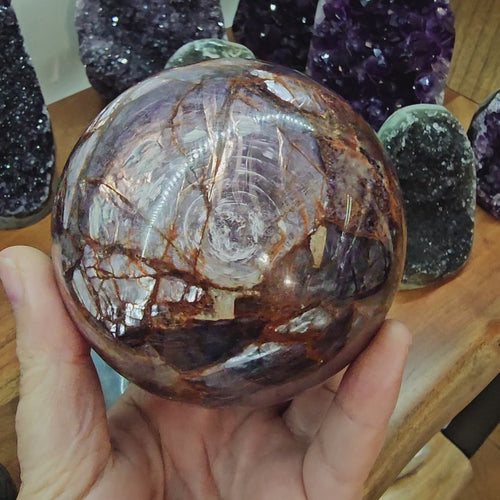 A Grade Purple Mica | Sphere 1.07kgs