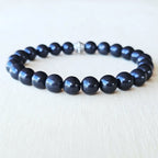 Handmade Shungite bracelet for grounding and EMF protection.