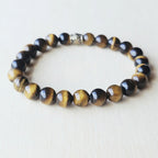 Handmade Tiger’s Eye crystal bracelet for grounding and focus.