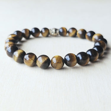 Golden Tiger’s Eye bracelet handmade in Australia for clarity and courage.