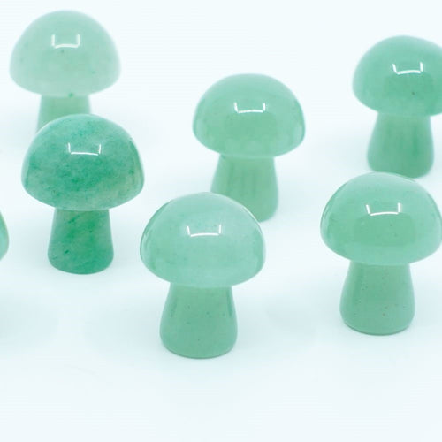 Green Aventurine Mini Mushrooms